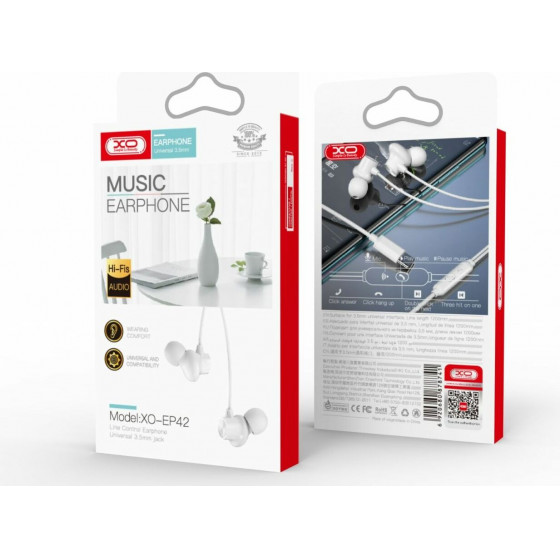 XO EP42 Type-c earphone White