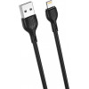 XO NB200 2.4A USB cable lightning 2M Black