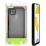 Lime ���� Realme C21 6.5 Hardshell Fusion Camera Guard Black With Red Keys
