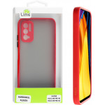 Lime ���� Xiaomi Poco M3 Pro 4G/Poco M3 Pro 5G 6.5 Hardshell Fusion Camera Guard Red With Black Keys - (5205308300684)