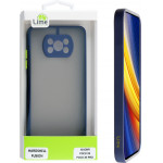 Lime ���� Xiaomi Poco X3/Poco X3 Pro 6.67 Hardshell Fusion Camera Guard Blue With Yellow Keys - (5205308300707)