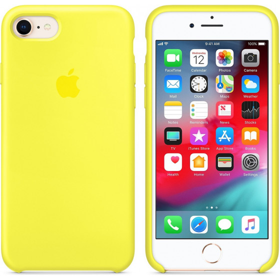 Apple ���� Iphone 8/7 Silicone Cover Flash Yeloow - (MR672ZM/A)