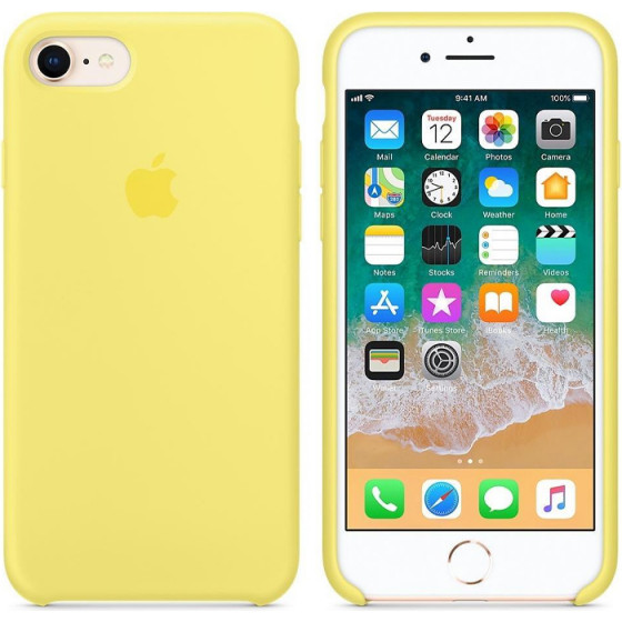 Apple ���� Iphone 8/7 Silicone Cover Lemonade Packing - (MRFU2ZM/A)