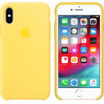 Apple ���� Iphone XS/X Silicone Cover Canary Yellow - (MW992ZM/A)
