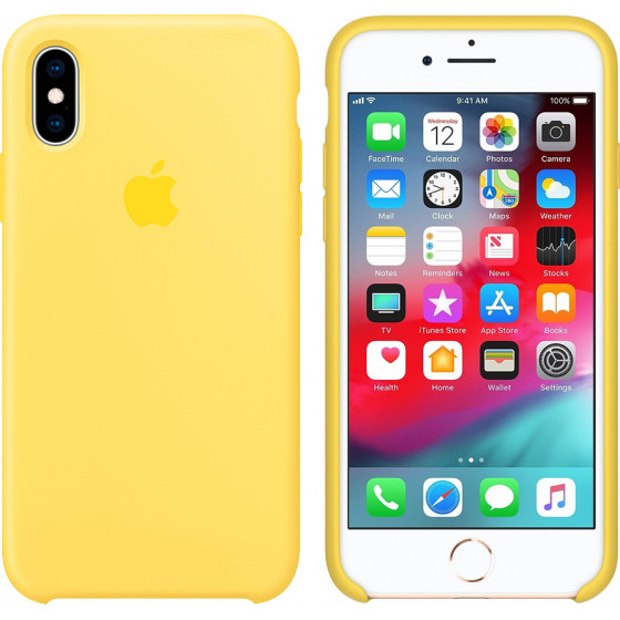 Apple ���� Iphone XS/X Silicone Cover Canary Yellow - (MW992ZM/A)