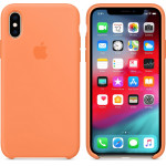 Apple ���� Iphone XS/X Silicone Cover Papaya - (MVF22ZM/A)