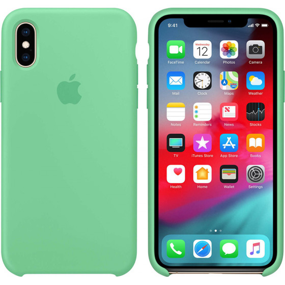 Apple ���� Iphone XS/X Silicone Cover Spearmint - (MVF52ZM/A)