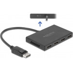 DeLock splitter DisplayPort 1.4 �� 4x DisplayPort , Dual Mode, 4K - (87794)