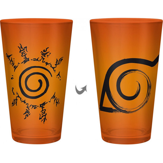 Abysse Naruto Shippuden - Konoha Seal Symbol 400ml Large Glass (ABYVER137)