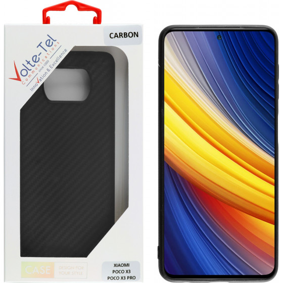 Volte-Tel ���� Xiaomi Poco X3/Poco X3 Pro 6.67 Carbon Camera Protective Black - (5205308299605)