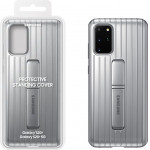 SAMSUNG ���� S20 PLUS G985 PROTECTIVE STANDING COVER SILVER- (EF-RG985CSEGEU)