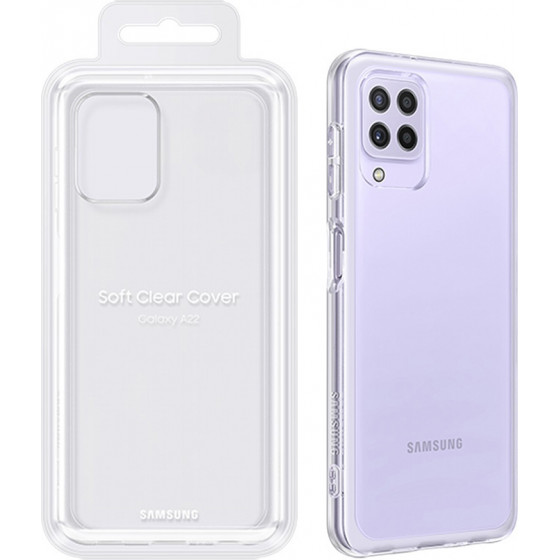Samsung ���� A22 A225 Soft Clear Cover Clear - (EF-QA225TTEGEU)
