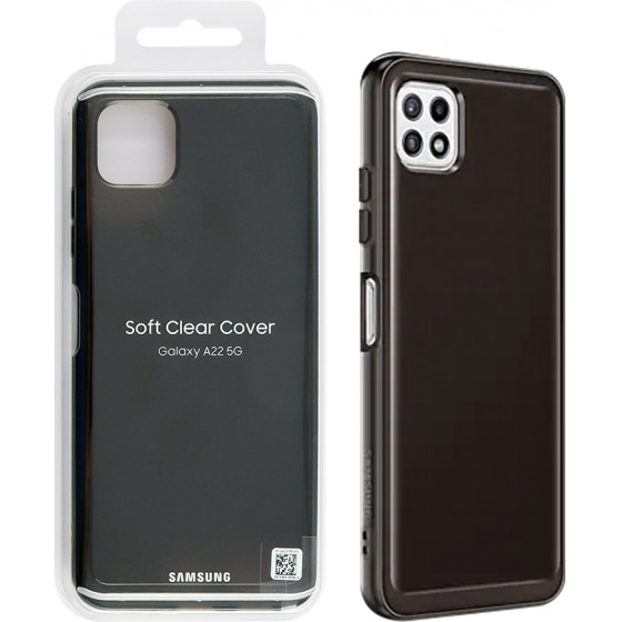 Samsung ���� A22 A226 Soft Clear Cover Black - (EF-QA226TBEGEU)