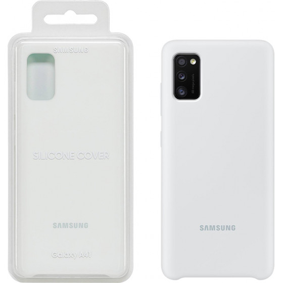 Samsung ���� A41 A415 Silicone Cover White - (EF-PA415TWEGEU)