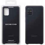 Samsung ���� A71 A715 Silicone Cover Black - (EF-PA715TBEGEU)