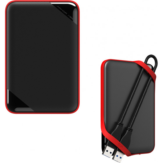 Silicon Power HDD 1TB ������� ������� ������ USB 3.2 GEN 1 IPX4 ARMOR A62 MIL-STD 810G Black - (SP010TBPHD62SS3K)
