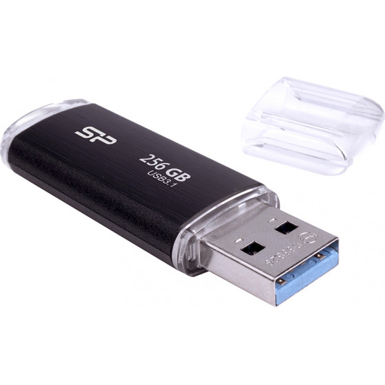 Silicon Power USB Flash Drive 256GB USB 3.1 Blaze B02 Black - (SP256GBUF3B02V1K)