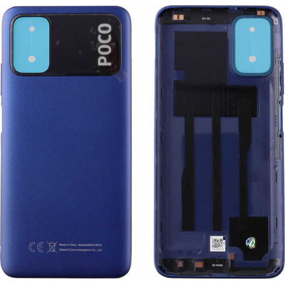 XIaomi Poco M3 Battery Cover Blue Service Pack - (55050000L39X)