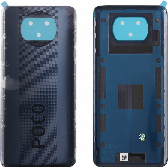 Xiaomi Poco X3 Battery Cover Tarnish Black Service Pack - (55050000JZ6D)