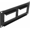 DeLock patch panel Easy 45 10inch 2U 90.5x45.2mm x2 ����� - (81379)