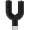 Powertech ���������� USB Type-C �� 2x 3.5mm ������ - (CAB-J052)