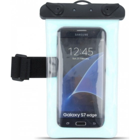 iSelf Waterproof Case For Smartphones 5.0-5.8 180x105mm Blue - (WATER5.5BL)