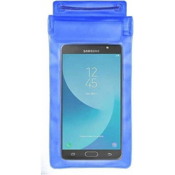 iSelf Waterproof Case For Smartphones 5.0-5.8 180x105mm Blue - (WATER5.5BLUE)