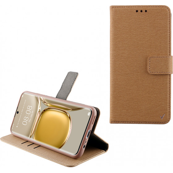 Volte-Tel ���� Huawei P50 PRO 6.6 Allure Magnet Book Stand Clip Gold - (5205308300936)