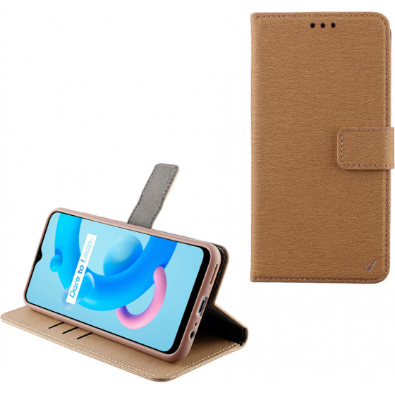 Volte-Tel ���� Realme C11 2021 6.52 Allure Magnet Book Stand Clip Gold - (5205308301094)