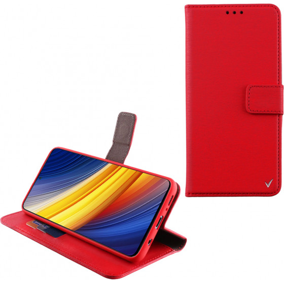 Volte-Tel ���� Xiaomi POCO X3/POCO X3 PRO 6.67 Allure Magnet Book Stand Clip Red - (5205308301179)