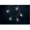 Entac Christmas Indoor Plastic snowflake 10LED WW 1m (2AA excl.) - (ECL-PSF-10WW)