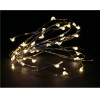 Entac Christmas Indoor Silver Wire 20 LED Light with Timer WW 1m (2x2032 incl.) - (ECL-S20WW-T)