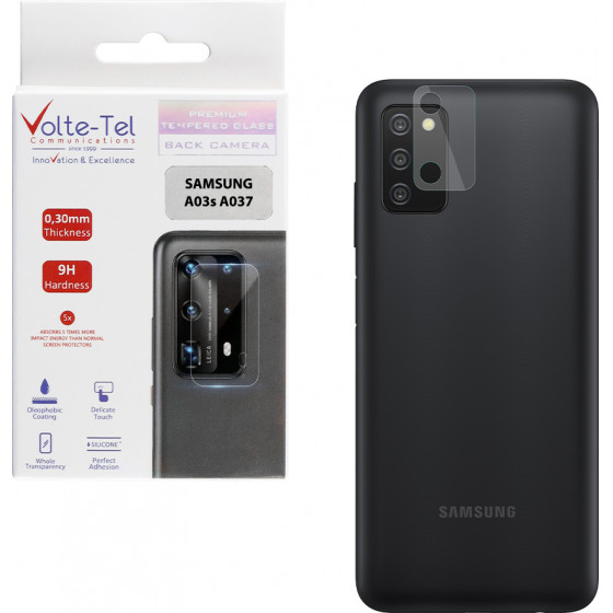 Volte-Tel Tempered Glass Samsung A03s A037 6.5 9H 0.30mm For Camera - (5205308298219)