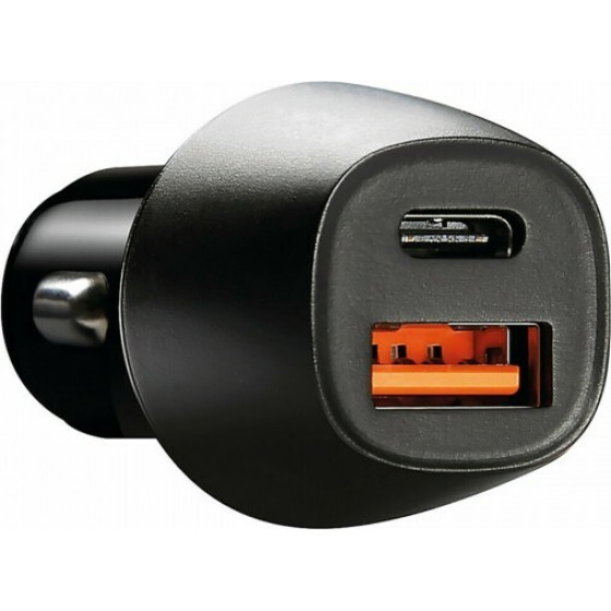 Lampa ��������� �������� �� 2 ����� USB type A+ type C 12/24V 18W ultra fast charger - (38718)