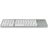 MediaRange Foldable and Rechargeable Bluetooth keyboard 64 keys with touchpad Silver - (MROS133-GR)