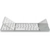 MediaRange Foldable and Rechargeable Bluetooth keyboard 64 keys with touchpad Silver - (MROS133-GR)