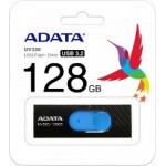 Adata Flash Usb Drive 128gb Usb3.2, Retractable, Black/Blue, 5yw - (AUV320-128G-RBKBL)