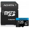 Adata SDXC Micro 128GB Premier Class 10, UHS-1, V10, SD Adapter, LTW. - (AUSDX128GUICL10A1-RA1)