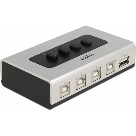 DeLock switch 4x USB Type B �� 1x USB bidirectional ����� - (87763)