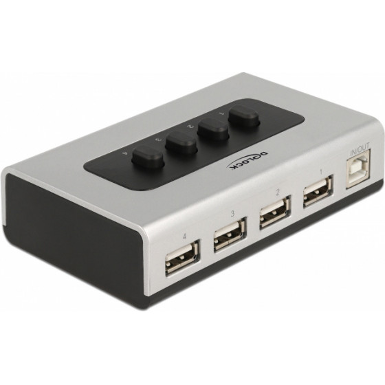 DeLock switch USB Type B �� 4x USB bidirectional ����� - (87762)