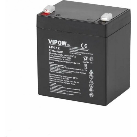 Vipow �������� �������� GEL 12V 4Ah 90x70x102(106)mm - (BAT0210)