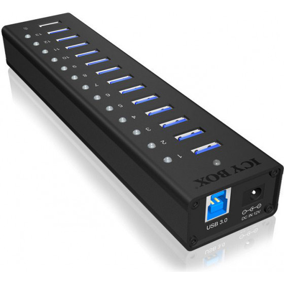 Raidsonic ICY BOX IB-AC6113 13-Port USB 3.0 Hub - (70420)