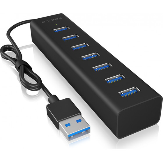 RaidSonic ICY BOX IB-HUB1700-U3 7 Port USB 3.0 Hub - (60819)