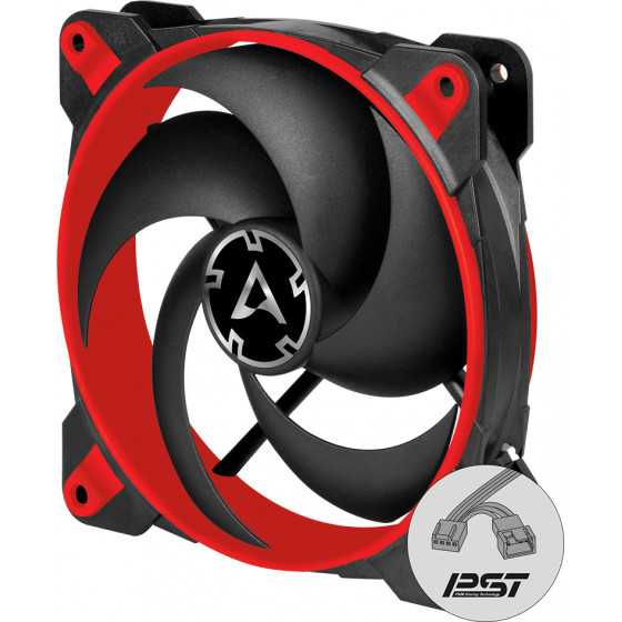 Arctic BIONIX P120 (RED) - Pressure-optimised 120 mm Gaming Fan with PWM PST - (ACFAN00115A)
