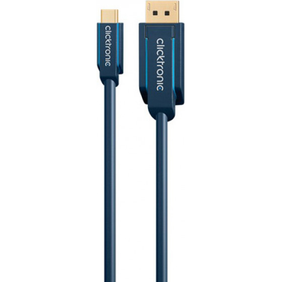 Clicktronic ������� DisplayPort �� USB Type-C , 4K/60Hz, 1m, ���� - (44931)
