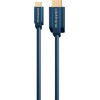 Clicktronic ������� HDMI �� USB Type-C , 4K/60Hz, 1m, ���� - (44928)