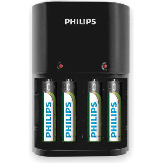 Philips ��������� ��������� AA & AAA NiMH SCB1450NB �� 4x AAA, ������ - (SCB1450NB-12)