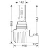 Lampa HB3/HB4 12/24V 6.500K 2.000lm 15W 6LED SEOUL CSP-Y19chips HALO LED SERIE 11 PLUG & BRITE 2���