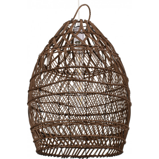 GloboStar TAHITI Vintage �������� ��������� ������ �������� 1 x E27 ���� ������ Bamboo �38 x Y50cm - (00711)
