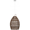 GloboStar TAHITI Vintage �������� ��������� ������ �������� 1 x E27 ���� ������ Bamboo �38 x Y50cm - (00711)